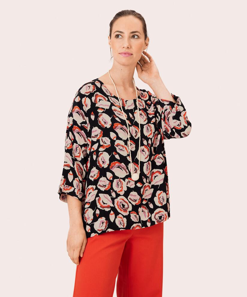 Becca Bluse, Red Clay