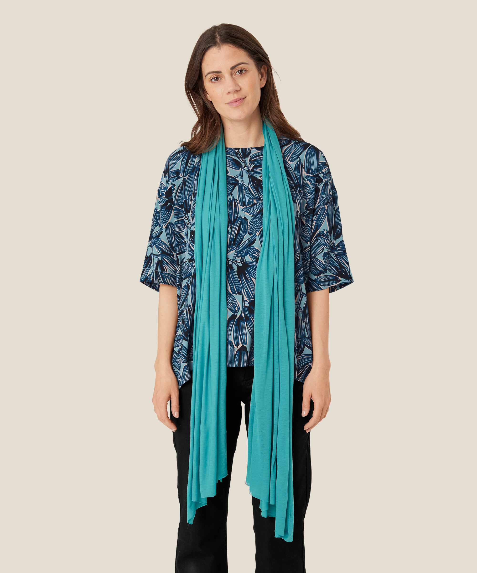 Tuch Aus Modal, Teal