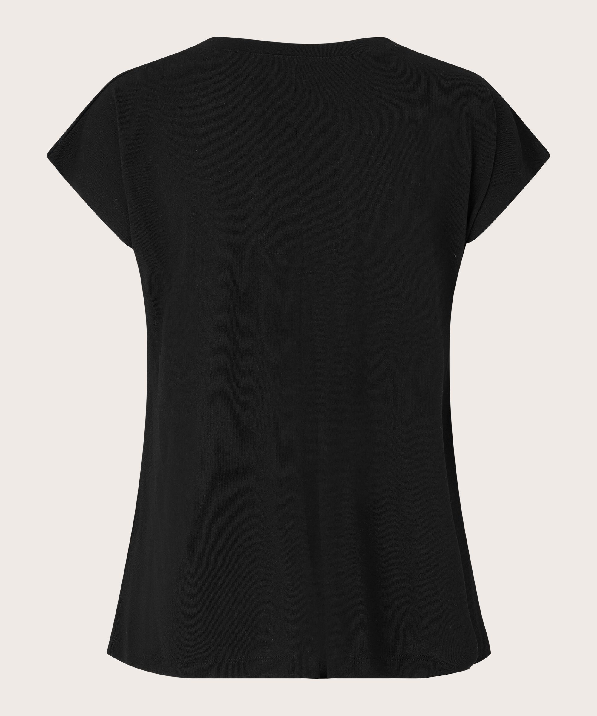 T-shirt Mit V-ausschnitt, Black