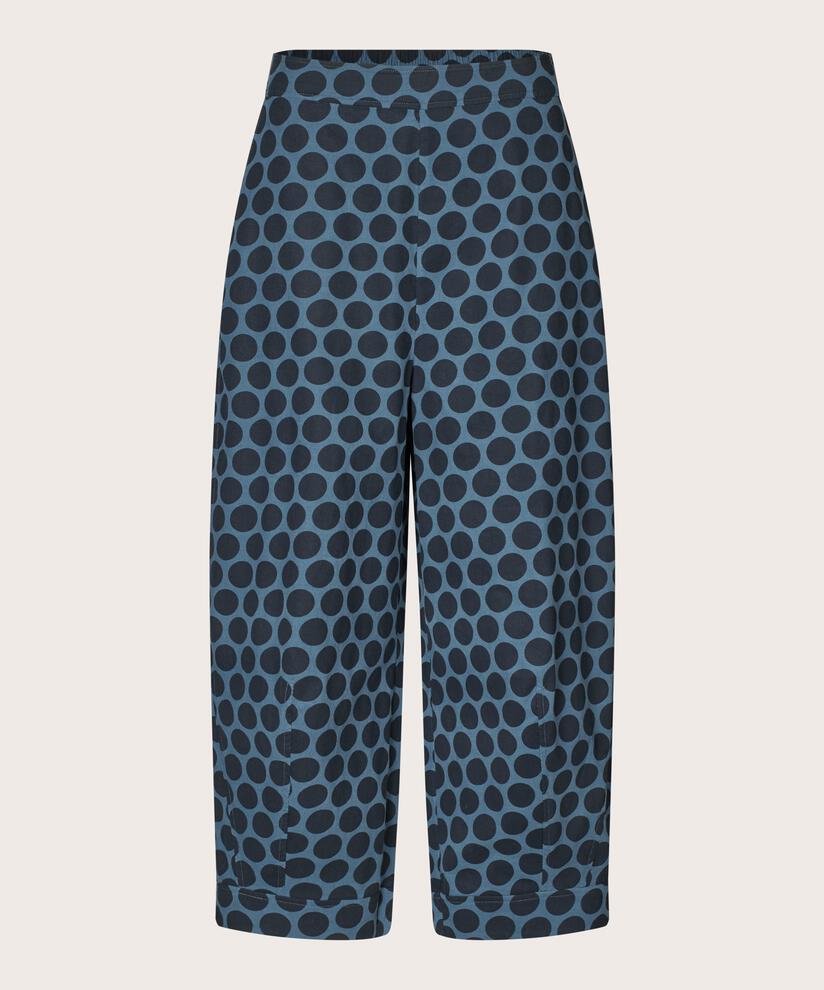 verkürzte Cordhose mit Gummizug hinten, Navy Blazer