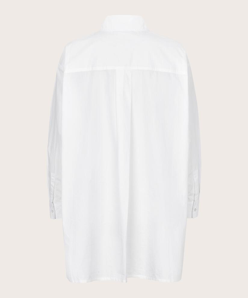 Button-down-hemdbluse Aus Baumwolle, White