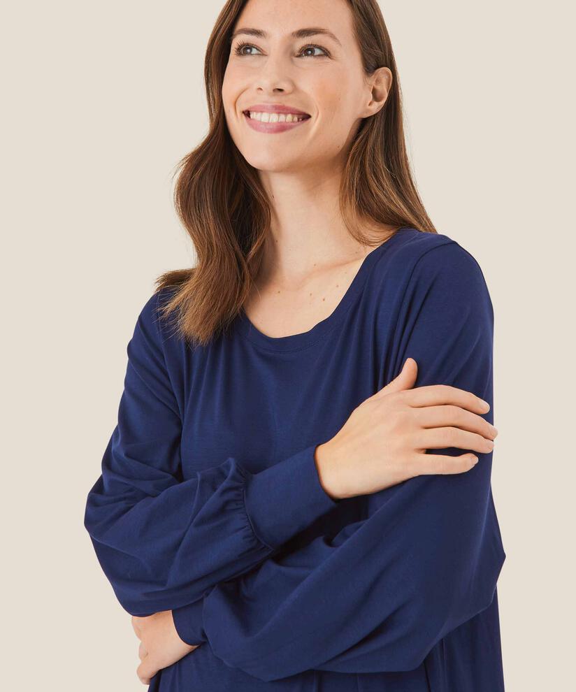 Jerseykleid mit Weite, Maritime Blue
